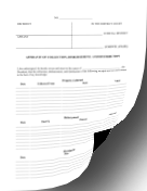 Affidavit Collection Disbursement Distribution