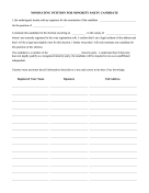 Nomination Petition For Minority Party Candidate