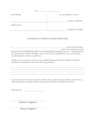 Waiver Of Attorney-Client Privilege