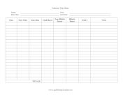 Attorney Time Sheet legal pleading template