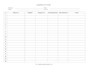 Legal Discovery Tracker legal pleading template