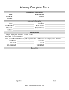 Attorney Complaint Form