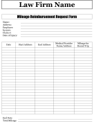 Mileage Reimbursement Request Form