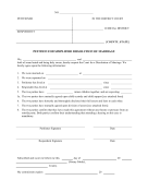 Petition Dissolution Of Marriage