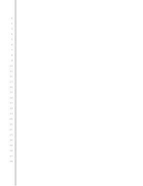 Blank pleading paper, 28 lines, 1-inch left and right margin, double border line legal pleading template