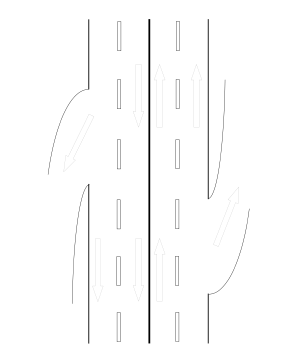 Accident Sketch Two-Lane Highway Exit legal pleading template