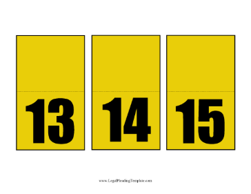 Crime Scene Evidence Markers 13 15 Foldable legal pleading template