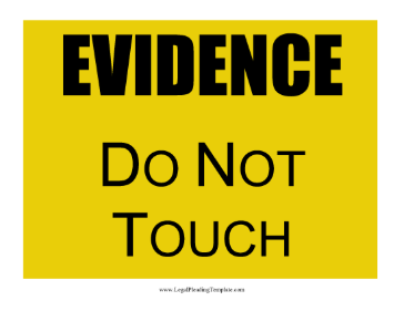 Evidence Flag legal pleading template