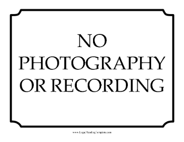 No Photography Courtroom Sign legal pleading template