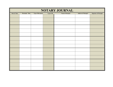Notary Journal Page 2 legal pleading template