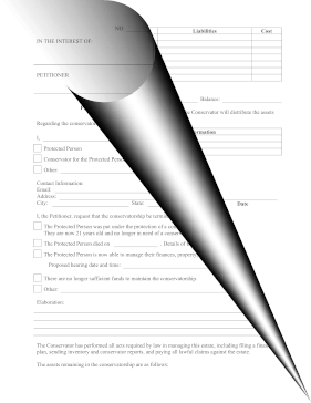 Petition For Termination Of Conservatorship legal pleading template