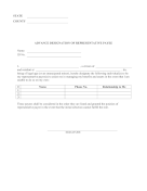 Advance Designation Of Representative Payee legal pleading template