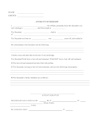Affidavit Of Heirship
