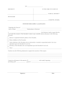 Petition For Family Allowance legal pleading template