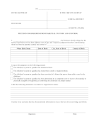 Petition For Freedom From Parental Custody legal pleading template