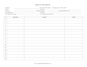 Request For Interrogatories Log legal pleading template